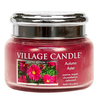 Village Candle Malá vonná svíčka ve skle Autumn Aster 262g - Podzimní hvězdnice