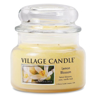 Village Candle Malá vonná svíčka ve skle Lemon Blossom 262 g - Citronový květ