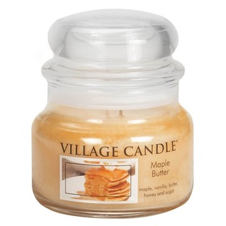 Village Candle Malá vonná svíčka ve skle Maple Butter 262g - Javorový sirup