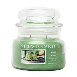 Village Candle Malá vonná svíčka ve skle Melon Mojito 262 g