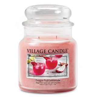 Village Candle Střední vonná svíčka ve skle Dragon Fruit Lemonade 397g - Dračí ovoce