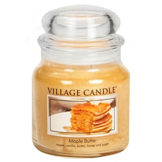 Village Candle Střední vonná svíčka ve skle Maple Butter 397g - Javorový sirup