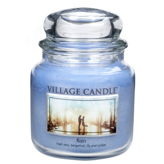 Village Candle Střední vonná svíčka ve skle Rain 397g - Déšť