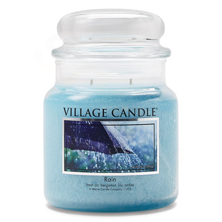 Village Candle Střední vonná svíčka ve skle Rain 397g - Déšť