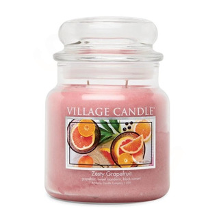 Village Candle Střední vonná svíčka ve skle Zesty Grapefruit 397g