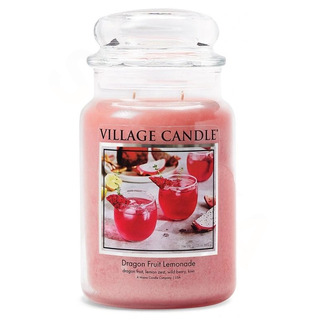 Village Candle Velká vonná svíčka ve skle Dragon Fruit Lemonade 602g - Dračí ovoce