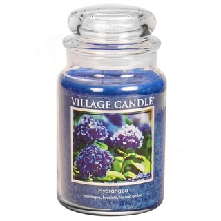 Village Candle Velká vonná svíčka ve skle Hydrangea 645g - Hortenzie