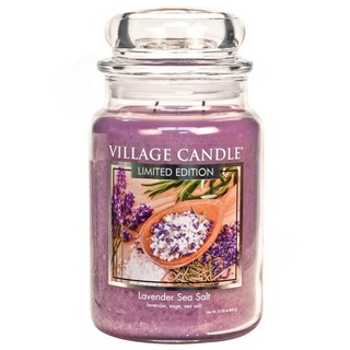Velká vonná svíčka ve skle Lavender Sea Salt 645g - Levandule s mořskou solí