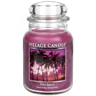 Village Candle Velká vonná svíčka ve skle Palm Beach 645g - Palmová pláž
