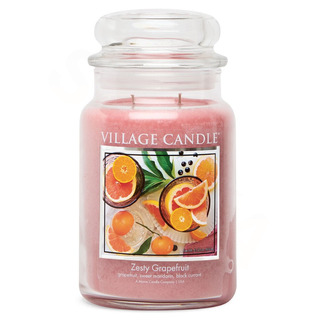 Village Candle Velká vonná svíčka ve skle Zesty Grapefruit 602g